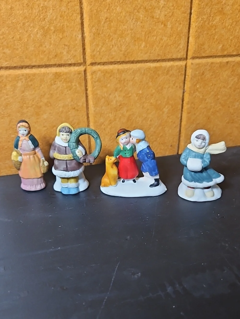 4 Vintage Village Pieces